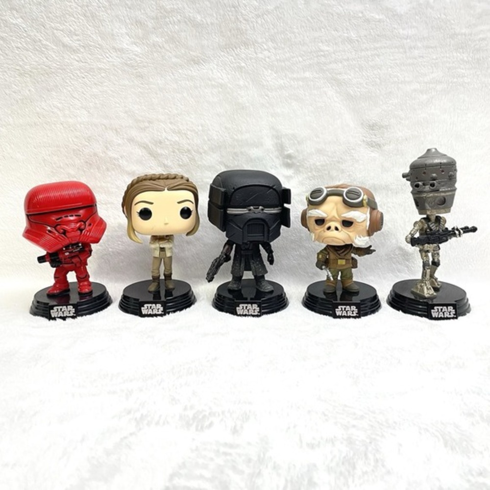 Lot of 5 Funko Pop Star Wars Bobble Heads 319, 331, 328, 329, 383 Vinyl Figures
